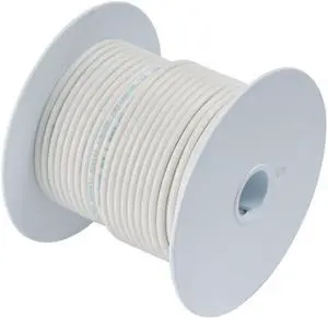 Ancor White 12 Awg Tinner Copper Wire - 100'