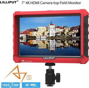 Lilliput A7S 7" 1920x1200 4K HDMI Input IPS Field Monitor Camera-top Screen For DSLR Mirrorless Camera