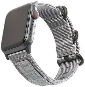 UAG Apple Watch 45mm 44mm 42mm, iWatch Series 7/6/5/4/3/2/1 & Watch SE, High Strength Nylon Weave Replacement Strap, Nato Grey UAG Apple Watch 45mm 44mm 42mm, iWatch Series 7/6/5/4/3/2/1 & Watch SE, High Strength Nylon Weave Replacement Strap, Nato Grey