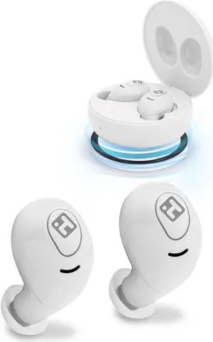 Bytech iHome XT-59 True Wireless Earbuds, White HM-AU-BE-200-WT