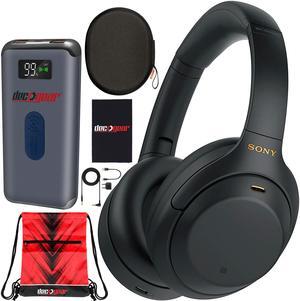 Sony WH-1000XM4 Wireless Noise Cancelling Headphones with Hands Free Mic Black Bundle