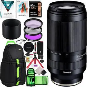 Tamron 70-300mm F/4.5-6.3 Di III RXD Lens A047 f/ Sony E-mount Mirrorless Camera Bundle