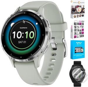 Garmin Venu 3S Fitness GPS Smartwatch Steel Bezel w/ Sage Gray Case + Accessories Kit Garmin Venu 3S Fitness GPS Smartwatch Steel Bezel w/ Sage Gray Case + Accessories Kit