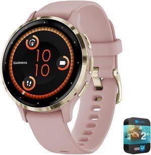 Garmin Venu 3S GPS Smartwatch Gold Steel Bezel w/ Dust Rose Case + Warranty Kit Garmin Venu 3S GPS Smartwatch Gold Steel Bezel w/ Dust Rose Case + Warranty Kit