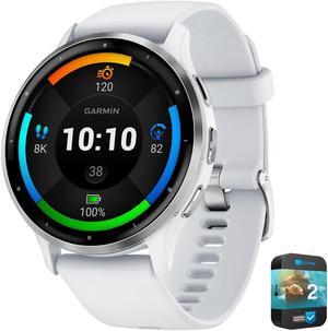 Garmin Venu 3 Fitness GPS Smartwatch Silver Steel Bezel w/Whitestone Case +Warranty Kit Garmin Venu 3 Fitness GPS Smartwatch Silver Steel Bezel w/Whitestone Case +Warranty Kit