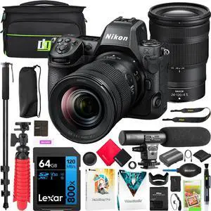 Nikon Z8 Full Frame FX Mirrorless 8K Camera Body + 24-120mm F4 S Lens Kit 1698 Bundle