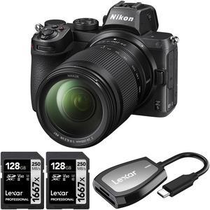 Nikon Z5 Mirrorless Camera  24200mm F463 VR Lens  2x 128GB Card  Card Reader