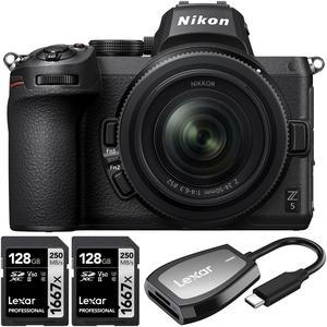 Nikon Z5 Mirrorless Camera  2450mm f463 Lens  2x 128GB Card  Card Reader