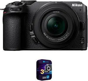 Nikon Z30 Mirrorless Camera w/ NIKKOR Z DX 16-50mm VR Lens + 3 Year Extended Warranty
