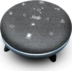 Sealy Bluetooth Sleep Speaker with Adjustable Mood Lighting - Gray Fabric