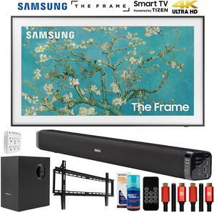 Samsung 32 The Frame QLED HDR 4K Smart TV with Deco Gear Home Theater Bundle 2023