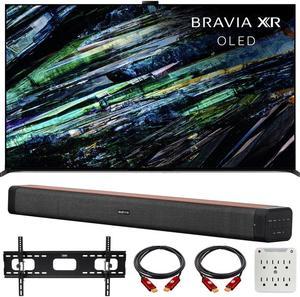 Sony BRAVIA XR A95L 55 QDOLED 4K HDR Smart TV 2023 w Deco Home 60W Soundbar Bundle