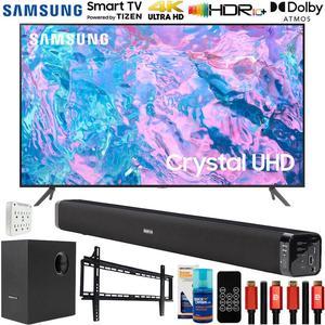 Samsung 43 Crystal UHD 4K Smart TV with Deco Gear Home Theater Bundle 2023 Model