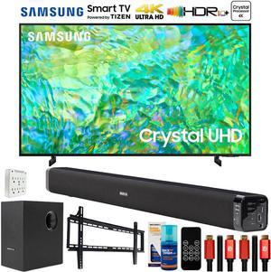 Samsung 43 Crystal UHD 4K Smart TV with Deco Gear Home Theater Bundle 2023 Model