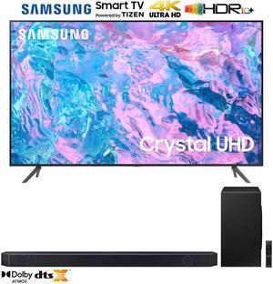 Samsung UN55CU7000 55 Crystal UHD 4K Smart TV 2023 w Qseries 712 Ch Soundbar