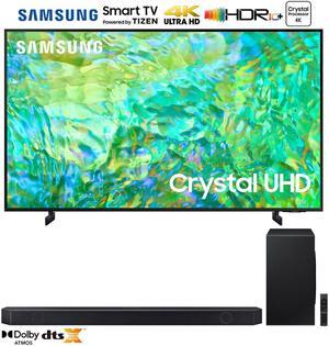 Samsung UN55CU8000 55 Crystal UHD 4K Smart TV 2023 w Qseries 712 Ch Soundbar