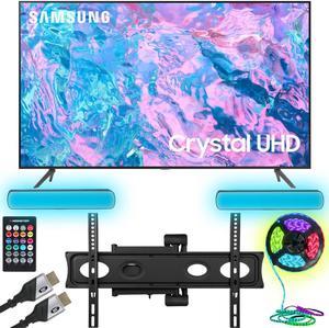 Samsung UN43CU7000 43 Crystal UHD 4K Smart TV 2023 w Monster TV Wall Mount Kit