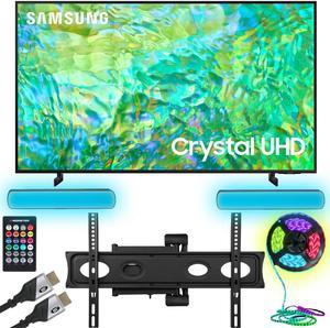 Samsung UN43CU8000 43 Crystal UHD 4K Smart TV 2023 w Monster TV Wall Mount Kit