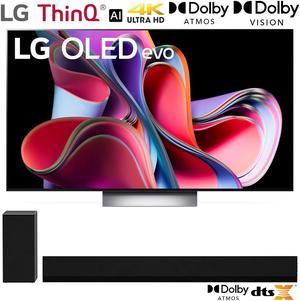 LG OLED evo G3 65 4K Smart TV w LG GX 31 ch High Res Audio Soundbar 2023 Model