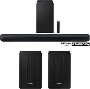 Samsung Q-series 3.1.2 ch. Wireless Dolby ATMOS Soundbar + Wireless Rear Speaker Kit