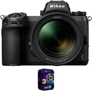 Nikon Z7II Mirrorless Camera + NIKKOR Z 24-70mm f/4 S Lens + 3 Year Extended Warranty