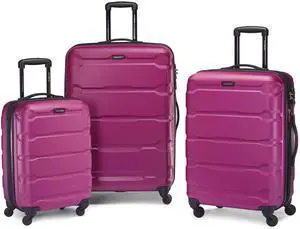 Samsonite Omni Hardside Luggage Nested Spinner Set (20"/24"/28") Radiant Pink (68311-0596)
