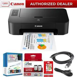 Canon PIXMA TS202 Inkjet Printer for Documents and Photos Up to 4800 x 1200 dpi Bundle
