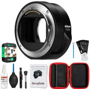 Nikon 4264 FTZ II Lens Mount Adapter for F-Mount to Z-Mount w/ Accessories Bundle
