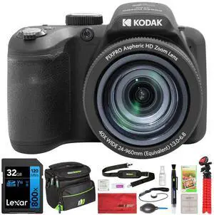 Kodak PIXPRO Astro Zoom 20MP Digital Camera 40X Optical Zoom w/ 32GB Memory Card Kit