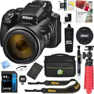 Nikon COOLPIX P1100 125x Super Zoom 3000mm 4K UHD VR Compact Camera & More