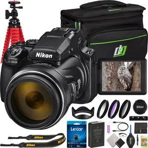 Nikon COOLPIX P1100 Superzoom Point & Shoot Digital Camera w/ 125x & 4K UHD Bundle
