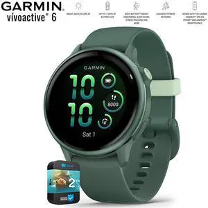 Garmin VIVOACTIVE 6 Fitness GPS Smartwatch Green with Band + 2 Year Warranty Garmin VIVOACTIVE 6 Fitness GPS Smartwatch Green with Band + 2 Year Warranty