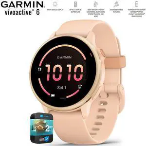 Garmin VIVOACTIVE 6 Fitness GPS Smartwatch Pink Dawn with Band + 2 Year Warranty Garmin VIVOACTIVE 6 Fitness GPS Smartwatch Pink Dawn with Band + 2 Year Warranty
