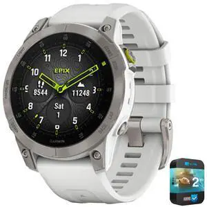 Garmin epix Gen 2 Premium Active Smartwatch White Titanium with 2 Year Warranty