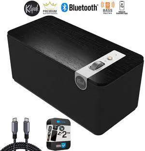 Klipsch The One Plus Premium Bluetooth Speaker - Matte Black w/ 2 YR Warranty Bundle
