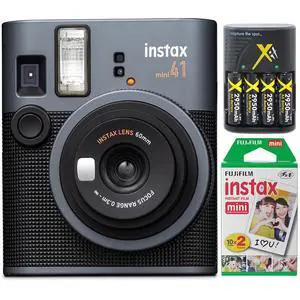 Fujifilm Instax Mini 41 Instant Film Camera, Ultra Compact w/ Accessories Bundle Fujifilm Instax Mini 41 Instant Film Camera, Ultra Compact w/ Accessories Bundle