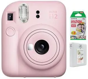 Fujifilm Instax Mini 12 Instant Camera, Blossom Pink w/ Instant Film + Photo Album Fujifilm Instax Mini 12 Instant Camera, Blossom Pink w/ Instant Film + Photo Album