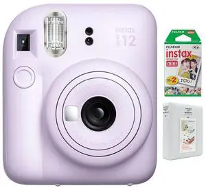 Fujifilm Instax Mini 12 Instant Camera, Lilac Purple w/ Instant Film + Photo Album Fujifilm Instax Mini 12 Instant Camera, Lilac Purple w/ Instant Film + Photo Album