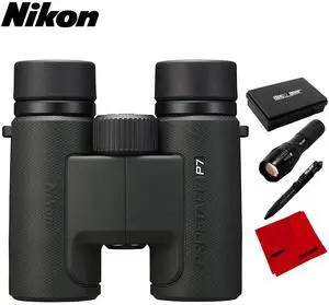 Nikon PROSTAFF P7 Waterproof Binoculars 10X30 with Tactical Bundle