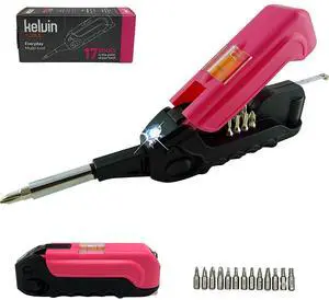 Kelvin Tools Kelvin 17 - The Everyday Multi-Tool with Flashlight (Pink)