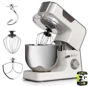 Deco Chef 5.5 QT Kitchen Stand Mixer 550W 8-Speed Motor with Extended Warranty