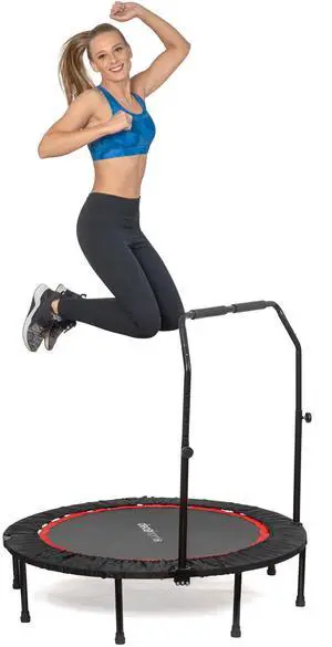 Deco Home 48-inch Indoor/Outdoor Fitness Trampoline Rebounder with Adjustable Handle Bar