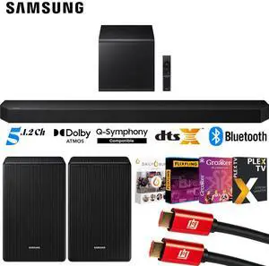 Samsung HW-Q800F 5.1.2ch Dolby ATMOS Soundbar System 2025 w/ Rear Speaker Bundle