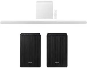 Samsung HW-S801D 3.1.2ch Wireless Soundbar Dolby Atmos, White + Rear Speaker Kit