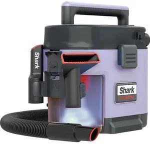 Shark MessMaster 1 Gallon Portable Wet/Dry Vacuum for Pets, Cars- Ash Purple Refurb
