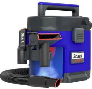 Shark MessMaster 1 Gallon Portable Wet/Dry Vacuum for Pets, Cars Blue Iris