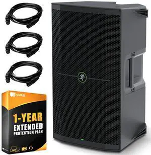 Mackie Thump212 12" 1400W Powered Loudspeaker with 1-Year XLR Bundle