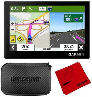 Garmin 010-02858-00 Drive 53 GPS Navigator, Touchscreen + Hard EVA Case w/Zipper