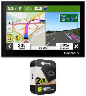 Garmin 010-02858-00 Drive 53 GPS Navigator, Touchscreen + 2 Year Protection Pack