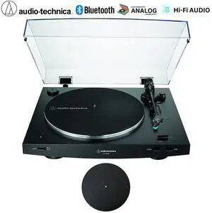 Audio-Technica Fully Automatic Wireless Belt-drive Turntable w/ 12" Rubber Mat Bundle Audio-Technica Fully Automatic Wireless Belt-drive Turntable w/ 12" Rubber Mat Bundle